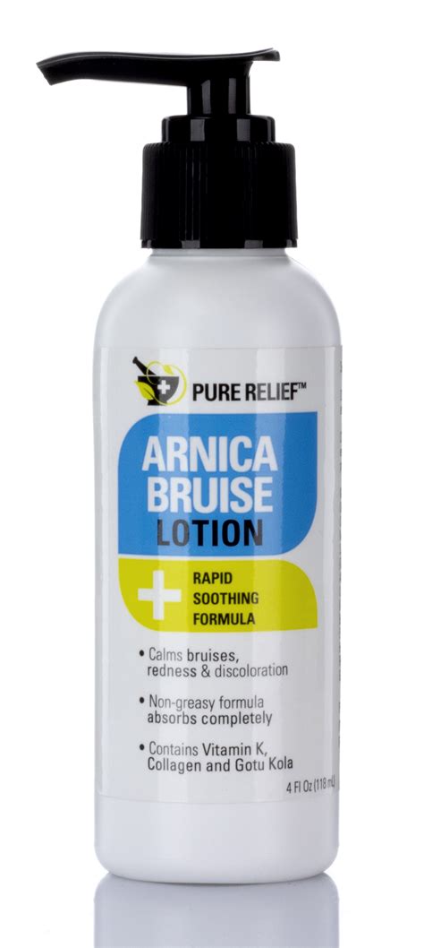 Pure Relief Arnica Bruise Lotion. Rapid Relief For Bruising, Redness ...