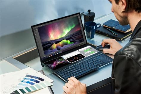 ASUS ZenBook Pro Duo Puts A Large Second 4K Screen Above The Keyboard ...