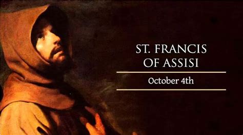 St. Francis, our namesake’s feast day is October 4 - Saint Francis ...