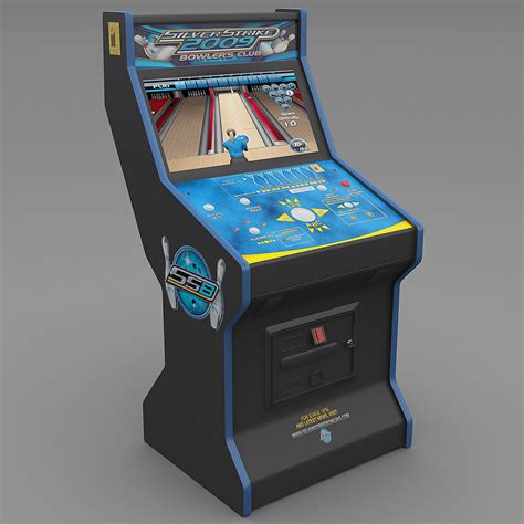 silver strike bowling arcade 3d model