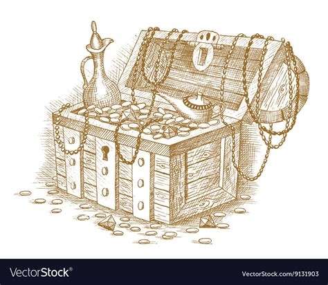 Treasure chest Royalty Free Vector Image - VectorStock