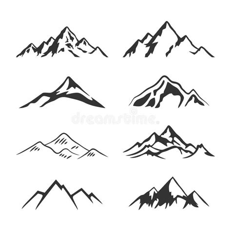 Simple Mountain Outline Clipart - Kopi Mambudem