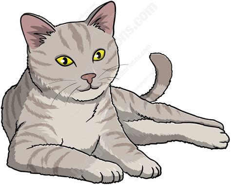 a cat laying down clip art - Yahoo Image Search Results Cartoon Clip ...