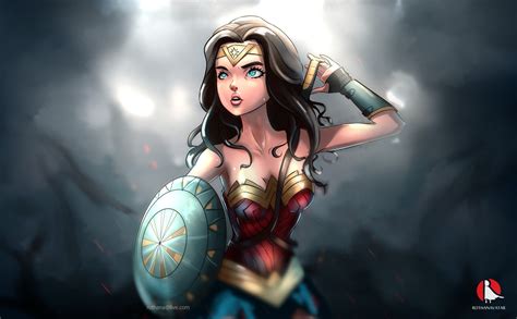 Wonder Woman Cartoon Artwork, HD Superheroes, 4k Wallpapers, Images ...