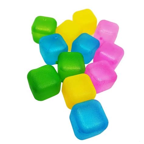 Gelo Artificial Colorido Ice Cubes Colors - C/ 10pc - Utimix Importadora