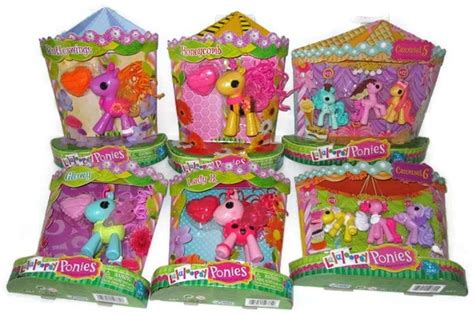 Lalaloopsy Mini Ponies- Flutterwings, Honeycomb, Lady B., Glowy ...