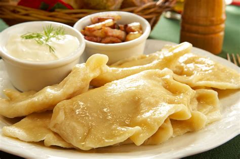 This recipe for potato-cheese pierogi or pierogi ruskie is from chef ...