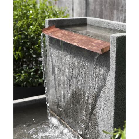 Falling Water II Wall Stone Outdoor Fountain Kinsey Garden Decor