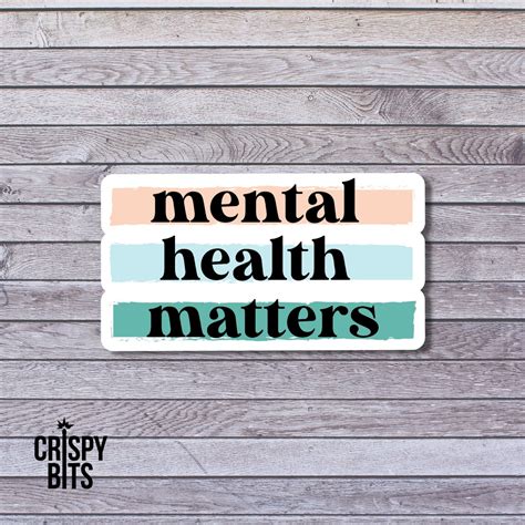 Mental Health Matters Sticker Motivational Sticker | Etsy