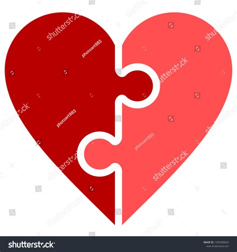 9,312 Heart Puzzle Pieces Images, Stock Photos & Vectors | Shutterstock