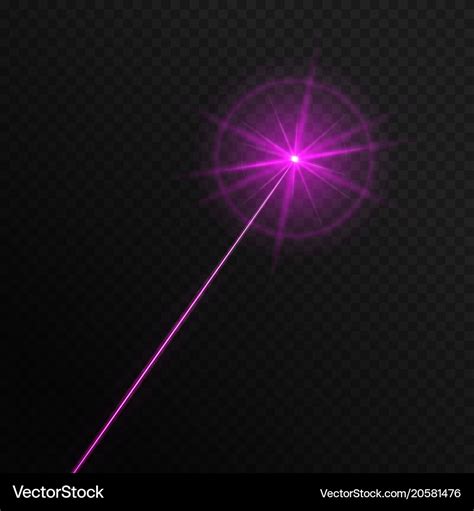 Single laser beam Royalty Free Vector Image - VectorStock