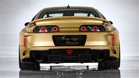 Infamous V12 Toyota Supra Can Hit 220 MPH, Is a Gold Widebody God ...