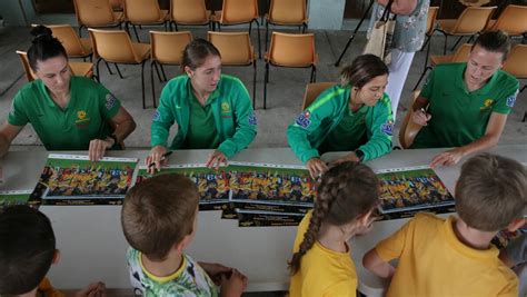 Matildas meet students at Maryland Public School ahead of Tokyo ...