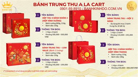 BẢNG GIÁ BÁNH TRUNG THU KINH ĐÔ 2023