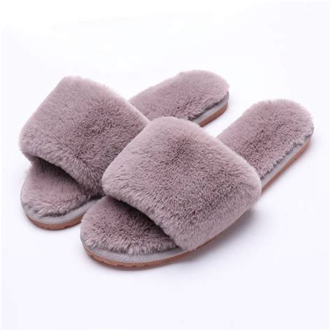 Soft Warm Faux Fur Home Slippers Price: 16.86 & FREE Shipping | Wedding ...