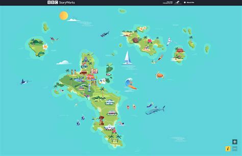 Jasmijn Evans Illustration - BBC Seychelles Interactive Map