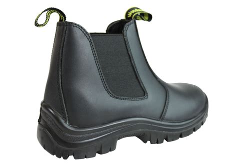 Woodlands Handyman Womens Leather Pull On Work Boots Without Steel Toe ...