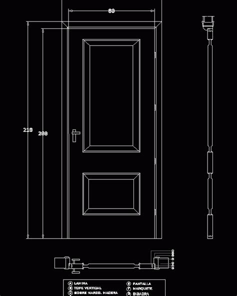 Detail Wooden Door DWG Detail for AutoCAD • Designs CAD