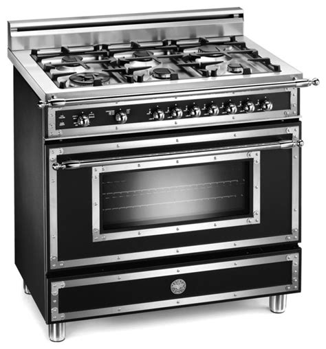 Bertazzoni Heritage 36" 6-Burner Gas Range - Traditional - Gas Ranges ...