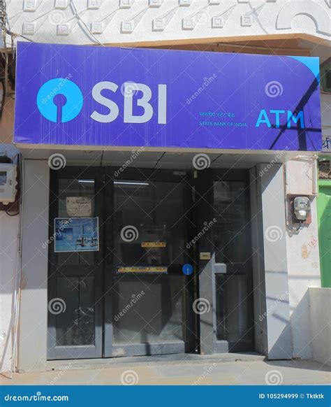 State Bank of India ATM editorial stock image. Image of building ...