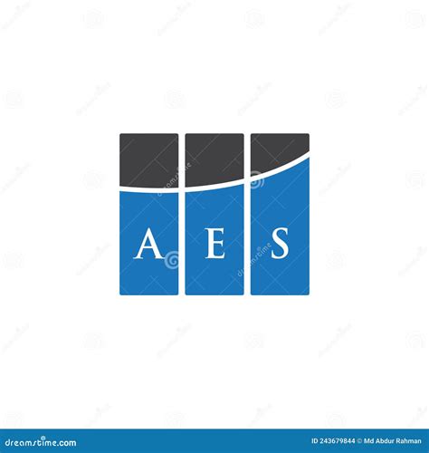 AES Letter Logo Design On Black Background. AES Creative Initials ...