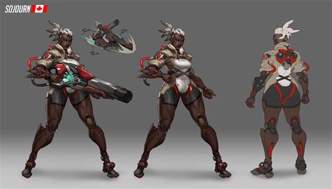 Sojourn Concept Art, steamboy | Overwatch drawings, Overwatch fan art ...