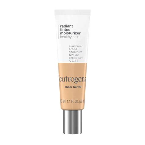 Neutrogena Radiant Tinted Moisturizer, SPF 30 (Middle Shade) | 1.1 ...