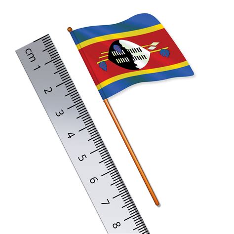 Swazi Flag, National Flag of Eswatini, Swaziland (1:32 Scale Toy Flag ...