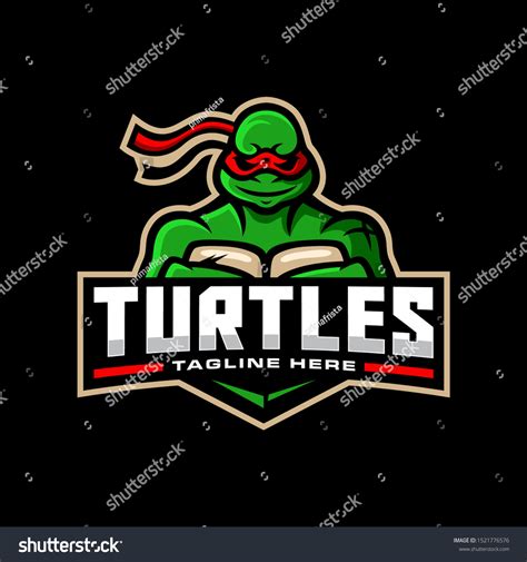 Ninja Turtles Mascot Logo Team Sport Stock Vector (Royalty Free ...