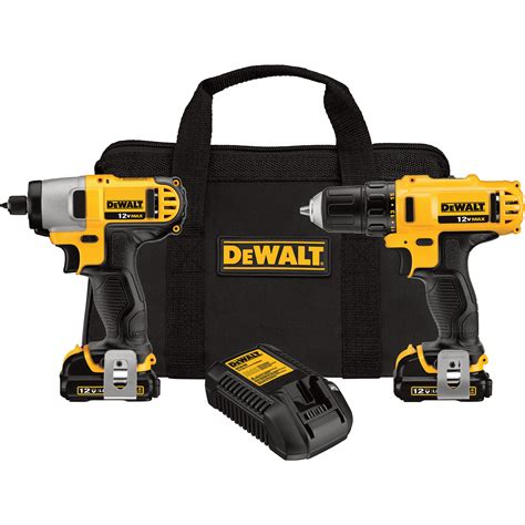 FREE SHIPPING — DEWALT 12V MAX Li-Ion Cordless Power Tool Set — 3/8in ...