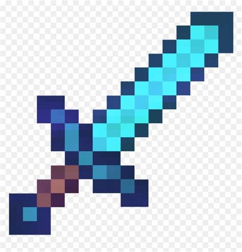 Enchanted Minecraft Diamond Sword, HD Png Download - vhv