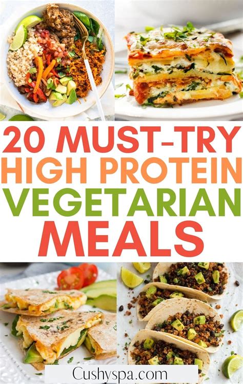 20 Tasty High Protein Vegetarian Meals - Cushy Spa