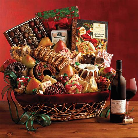 Ultimate Christmas Gift Basket with Wine | Ultimate christmas gift ...