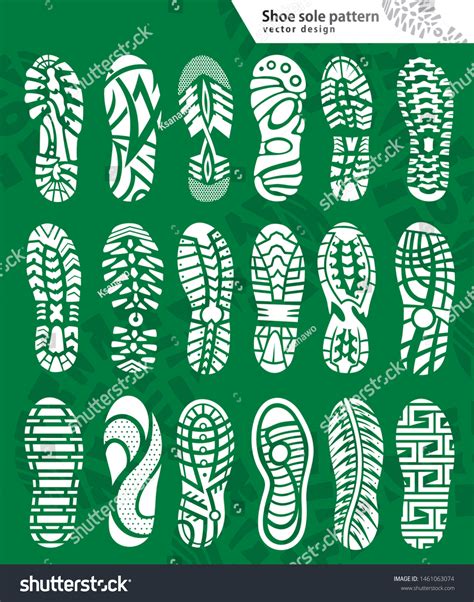 Large Set Shoe Sole Pattern Vector : image vectorielle de stock (libre ...