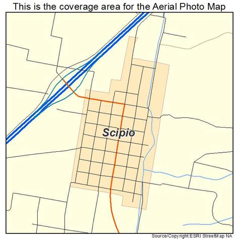 Aerial Photography Map of Scipio, UT Utah