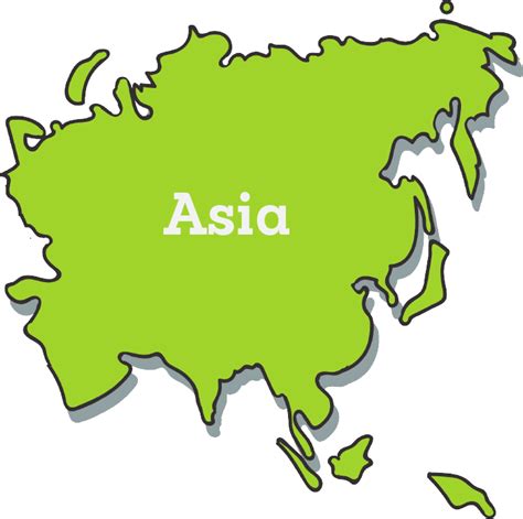 Asia Continent Map Clip Art | SexiezPicz Web Porn