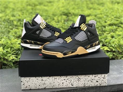 Shop Air Jordan 4 Retro Wings - Black/White-Gold Online