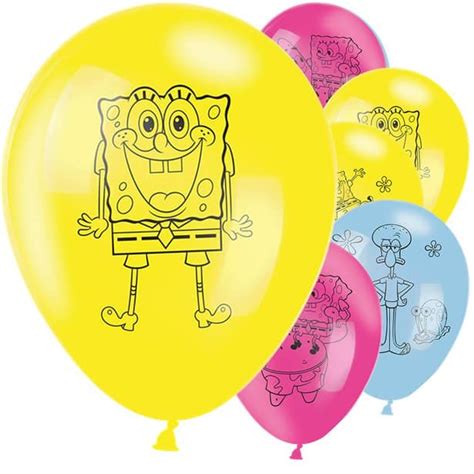 SpongeBob Squarepants Printed Latex Balloons & Party Decorations