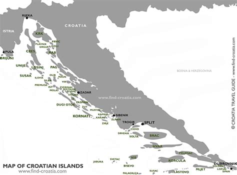 Croatian Islands and Archipelagos - Find-Croatia.com