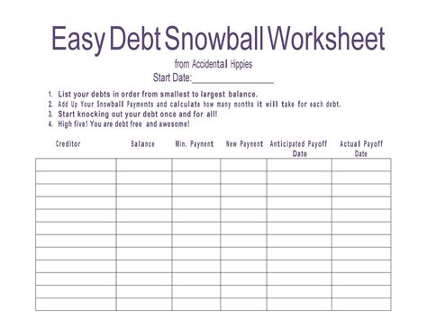 38 Debt Snowball Spreadsheets, Forms & Calculators