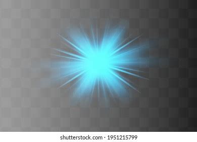 Blue Glowing Light Effect Isolated On Stock Vector (Royalty Free ...