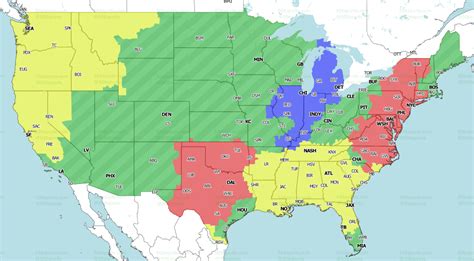 NFL Week 1 TV coverage maps