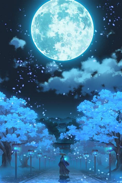 Anime Moonlight Wallpapers - Top Free Anime Moonlight Backgrounds ...