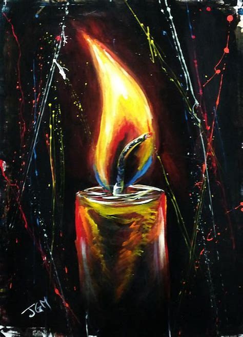 acrylic | Candle painting art, Art painting acrylic, Diy art painting