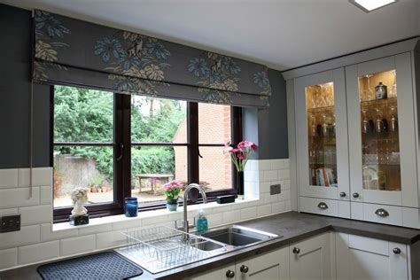 This was a roman blind that was made for a kitchen in Taverham, Norwich ...