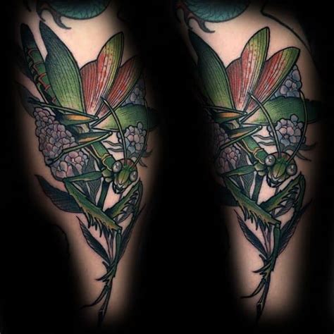 50 Praying Mantis Tattoo Designs For Men - Insect Ink Ideas