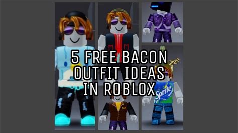 5 FREE BACON OUTFIT IDEAS IN ROBLOX - YouTube