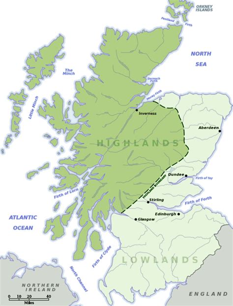 Scotland highlands, Scottish highlands map, Scotland