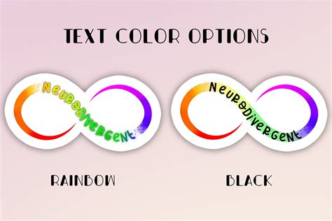 Neurodivergent Rainbow Infinity Symbol Waterproof Sticker - Etsy