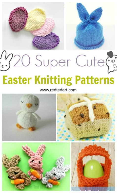 Easter Knitting Patterns - Red Ted Art - Kids Crafts